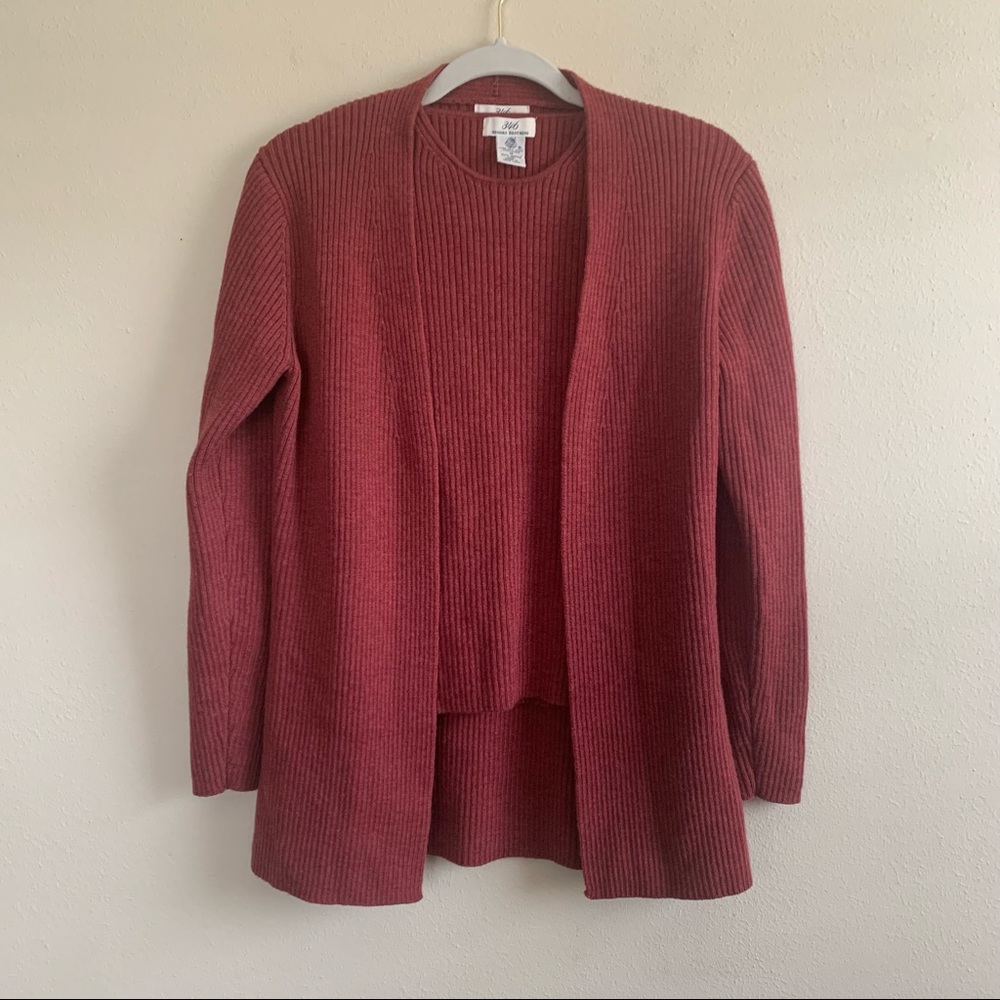 Brooks Brothers 346 Wool Cardigan Sweater Set
